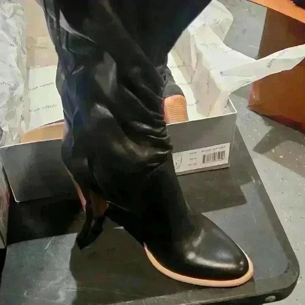 New Charles David Slouch Mika Boots - Picture 3 of 9